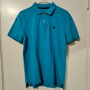 Express polo M Modern Fit blue cyan